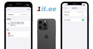 Pildil on 2 iphone kuvatõmmist kus näitan paari triki mdia saab teha iPhone abil